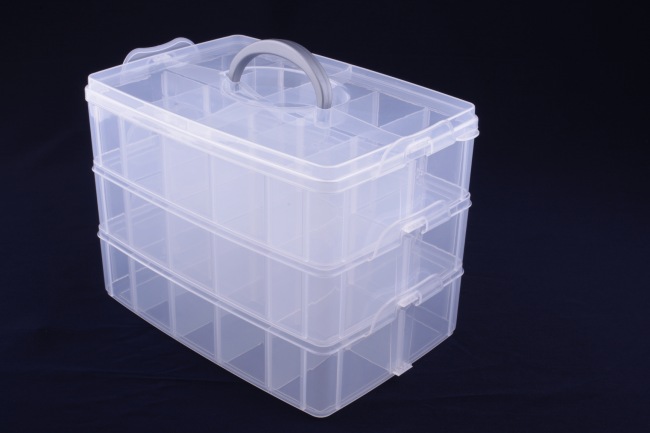 Adjustable Plastic Drawer Storage Tool Containers