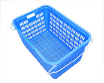 Rectangular Plastic Basket With Attached Arm