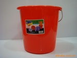 Red Round Plastic Buckets