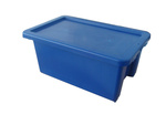 EURO RECYCLED PLASTIC BOXES WITH ATTACHED LID