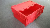 RECYCLED PLASTIC CONTAINERS WITH ATTACHED LID