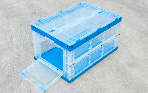 3653Attached Clear Lid Collapsible Clear Container