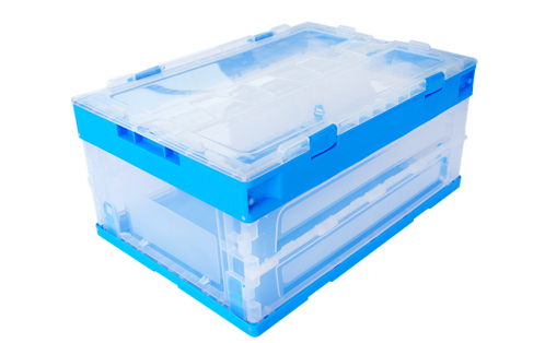 3653Attached Clear Lid Collapsible Clear Container